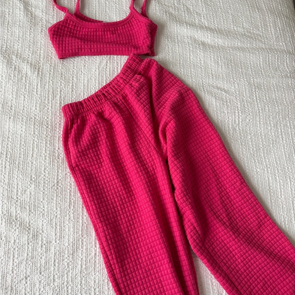 Princess Polly Pink Waffle Knit Set